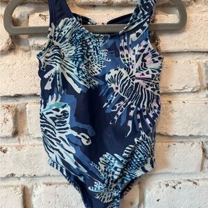 Carter's Blue and Pink Patterned Kids One Piece Swimsuit 18m